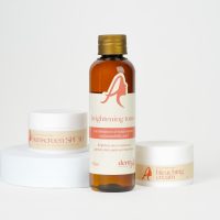 DERM.A BRIGHTENING SET 1 - Brightening Toner, Bleaching Cream, Sunscreen (Medical Grade Skincare)